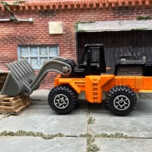 Loose Hot Wheels: Wheel Loader Frontend Loader - Orange and Black