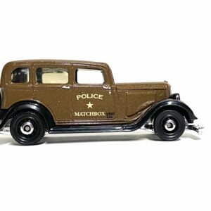 Loose Matchbox - 1933 Plymouth - Brown Matchbox Police