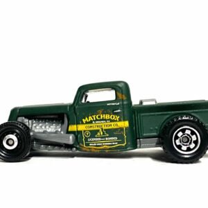 Loose Matchbox - 1935 Ford Pick Up Truck - Satin Green Matchbox Construction Livery