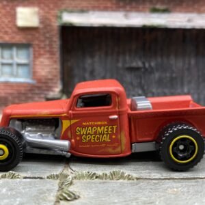 Loose Matchbox - 1935 Ford Pick Up Truck - Satin Red Matchbox Swapmeet Special Livery