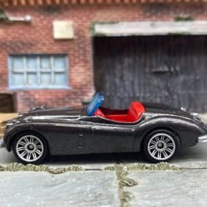 Loose Matchbox - 1956 Jaguare XK140 Convertible - Dark Gray Metallic