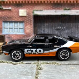 Loose Matchbox - 1970 Pontiac GTO - Black, Orange and White