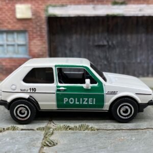 Loose Matchbox - 1976 VW Volkswagen Golf MK1 - White and Green Polizei