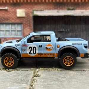 Loose Matchbox - 2010 Ford F150 SVT Raptor - GULF Racing Blue and Orange