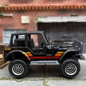 Loose Matchbox - Jeep 4X4 - Black, Orange, Yellow and Red