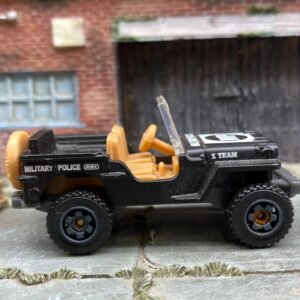 Loose Matchbox - Jeep Willys - Black and White MP Military Police